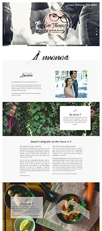 création site internet, webdesign, photographe