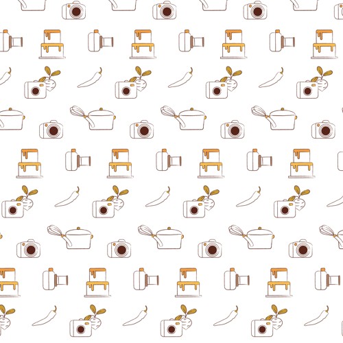 motif illustrations photographie culinaire graphiste